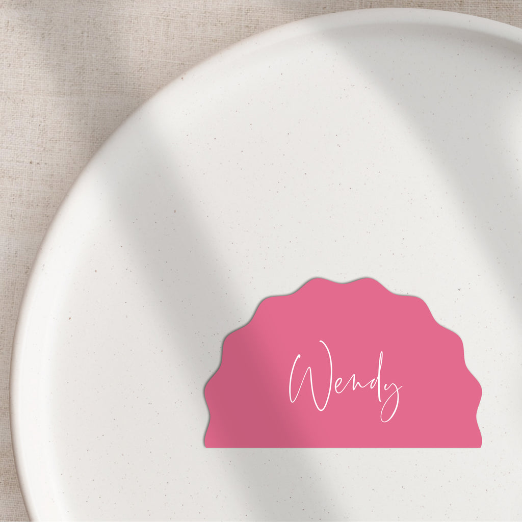 Wendy flat place cards