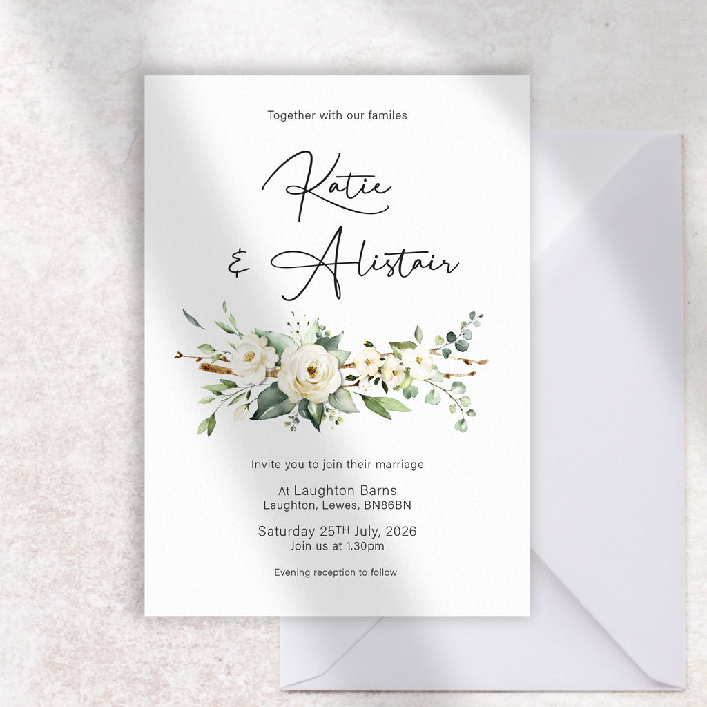 Garden Rose Invitation