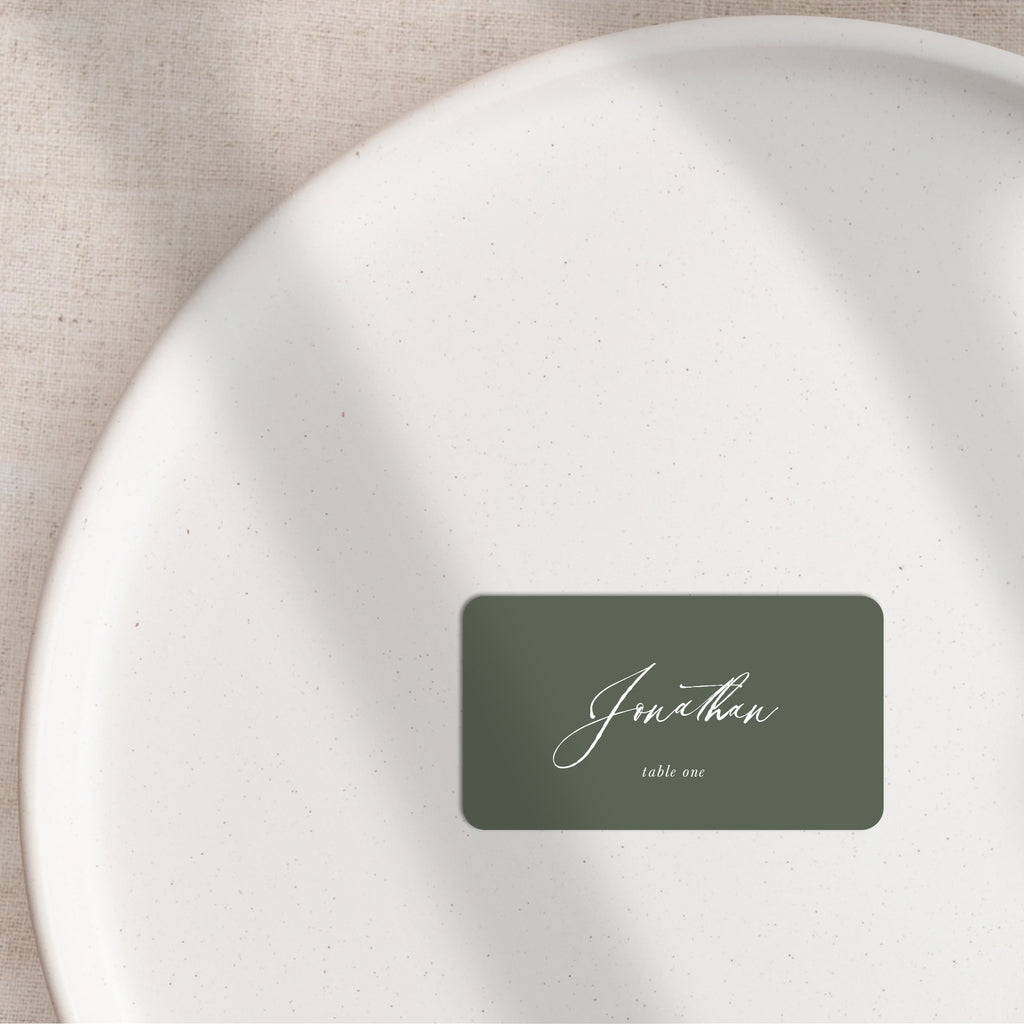 Audrey flat place cards