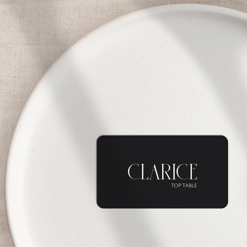 Clarice flat place cards