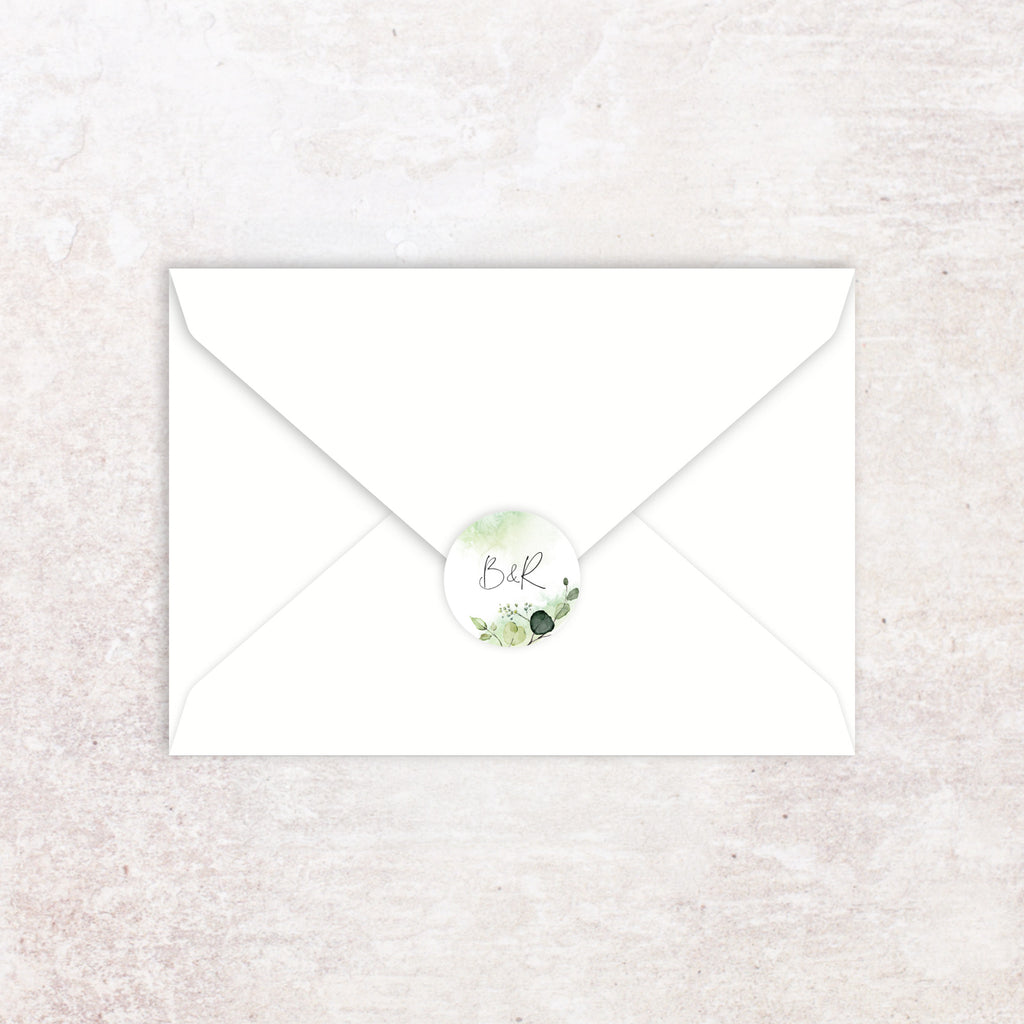 Evergreen Envelope Stickers