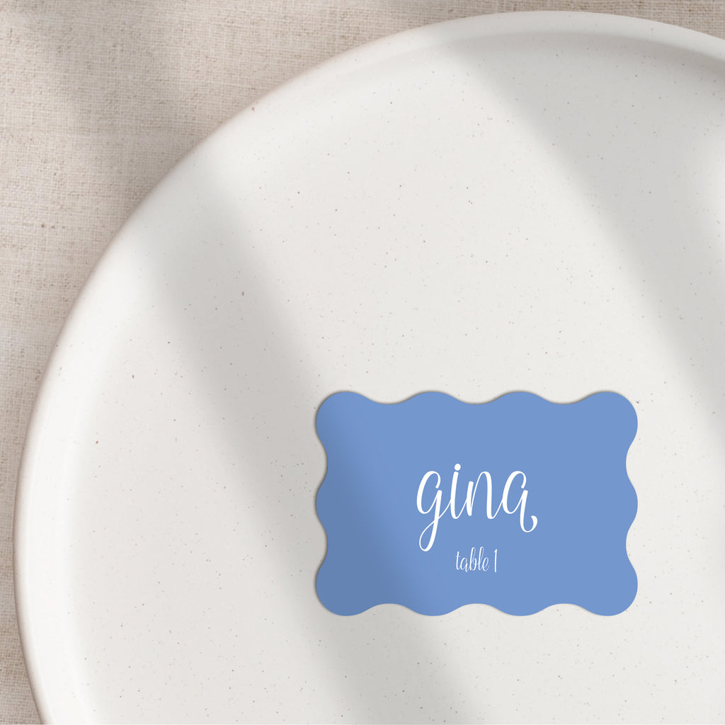 Gina flat place cards