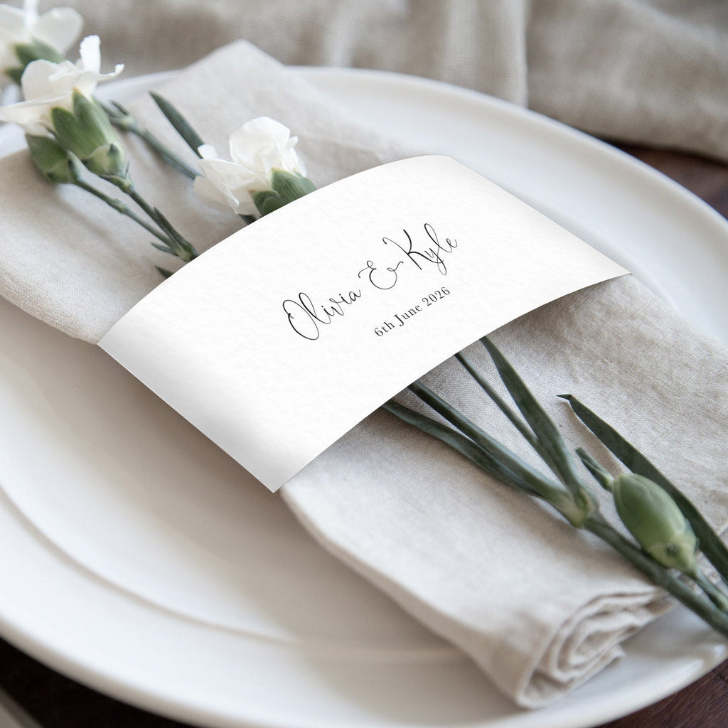 Olivia napkin bands