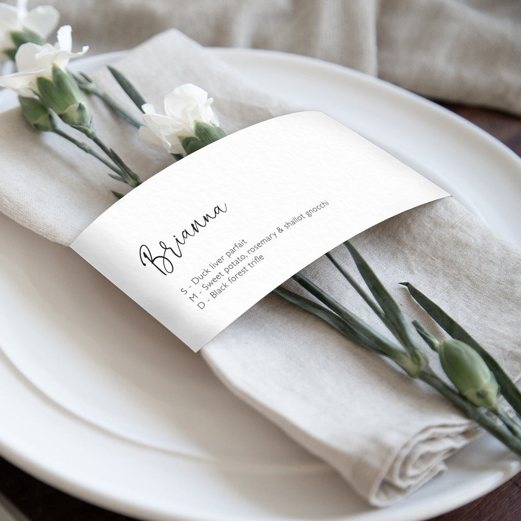 Penelope napkin bands