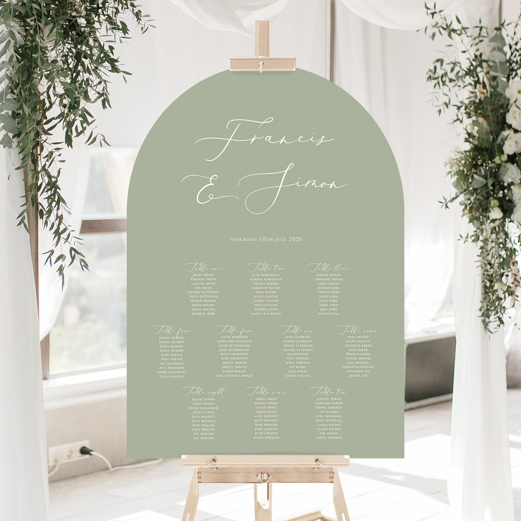 Francis table plan