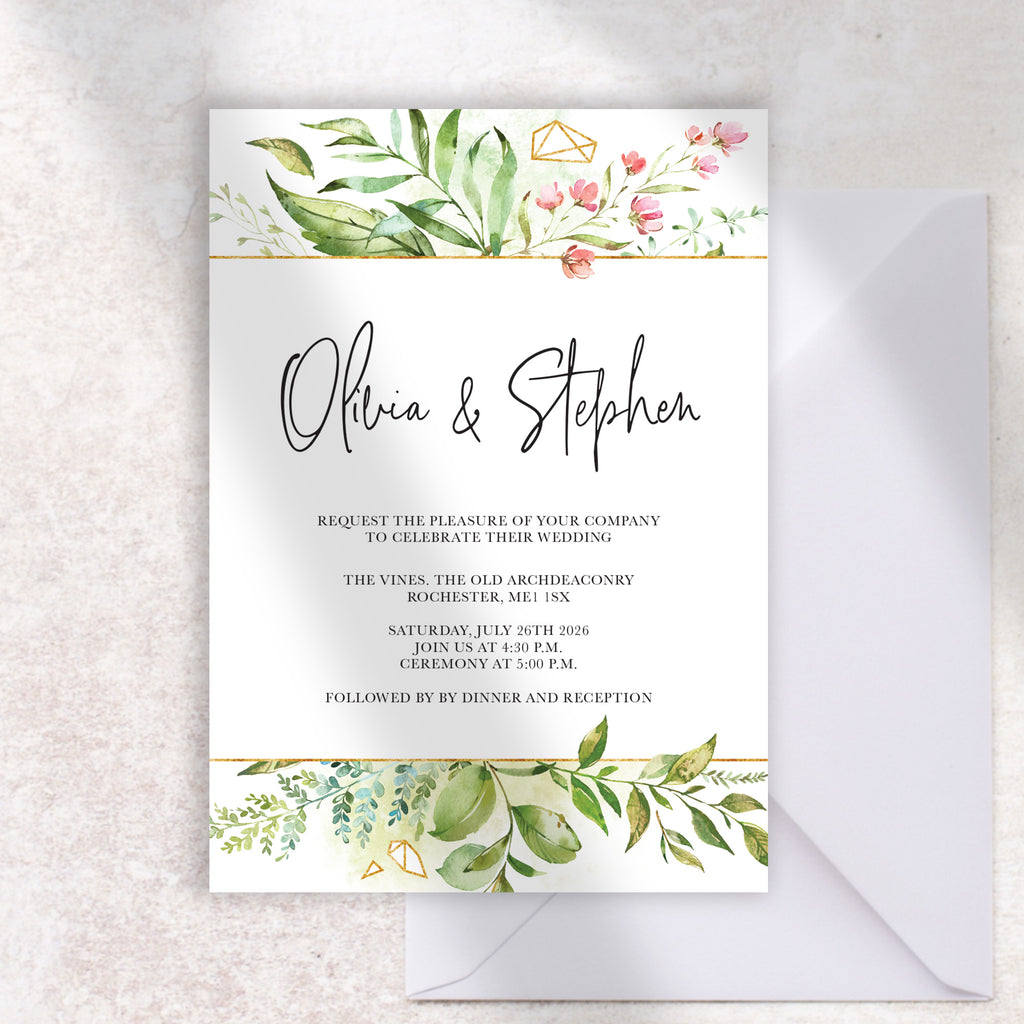 Leafy Garden Invitation