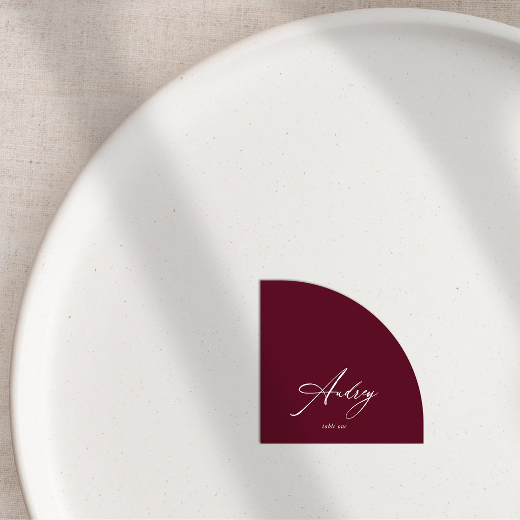 Audrey flat place cards