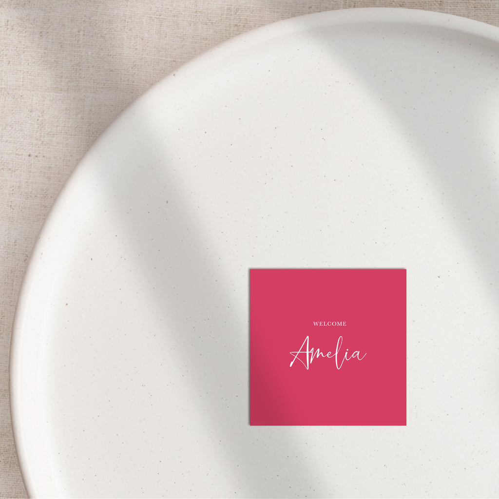 Amelia flat place cards