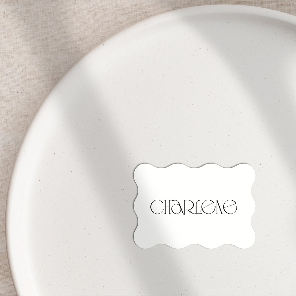 Charlene flat place cards