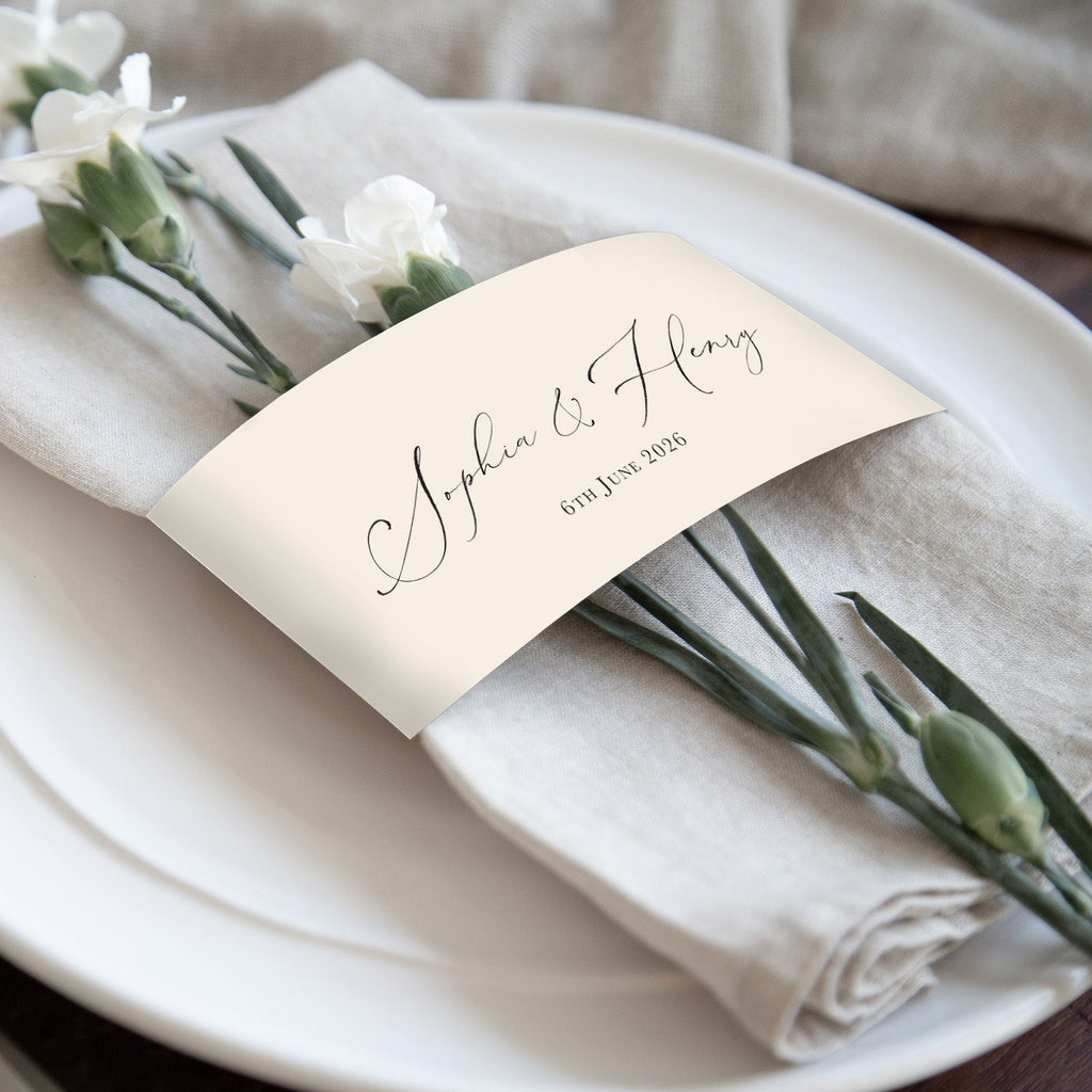 Sophia napkin bands