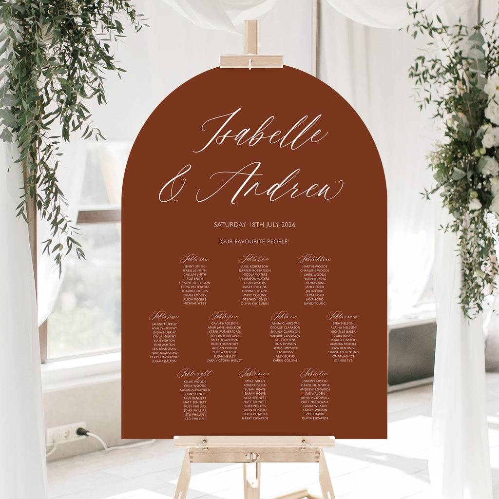 Isabelle table plan