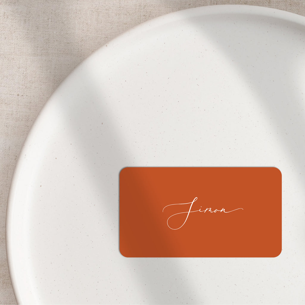Francis flat place cards