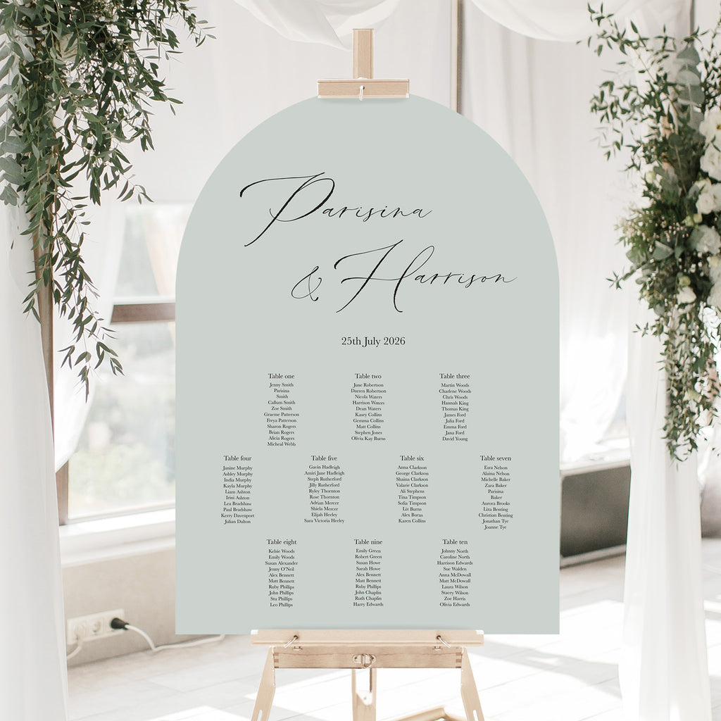 Parisina table plan