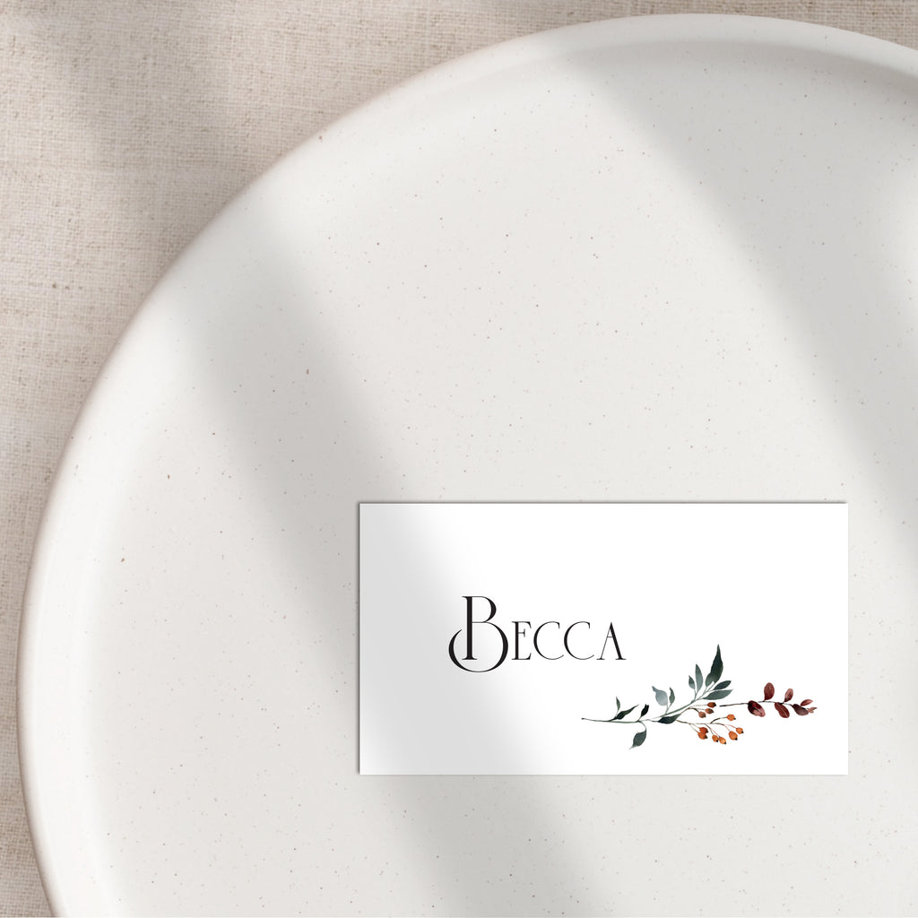 Four seasons flat place cards