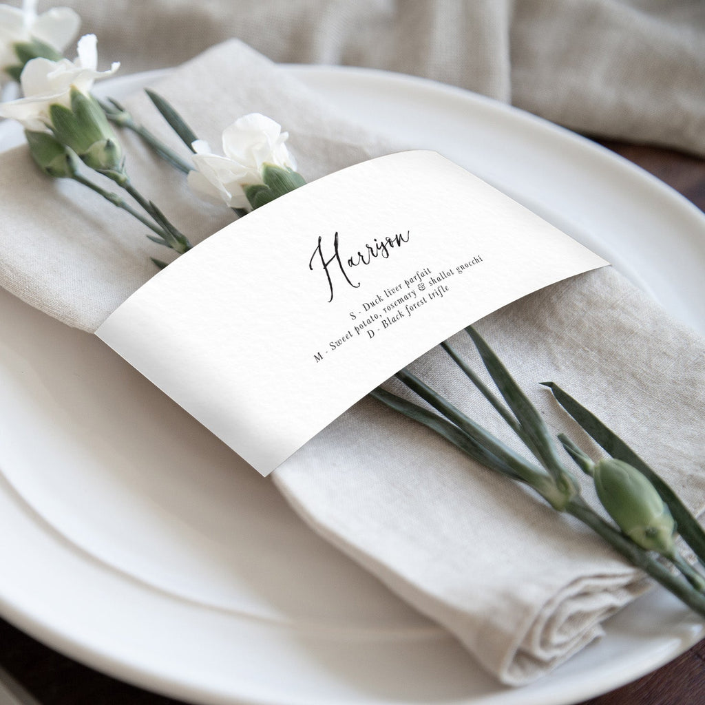 Audrey napkin bands