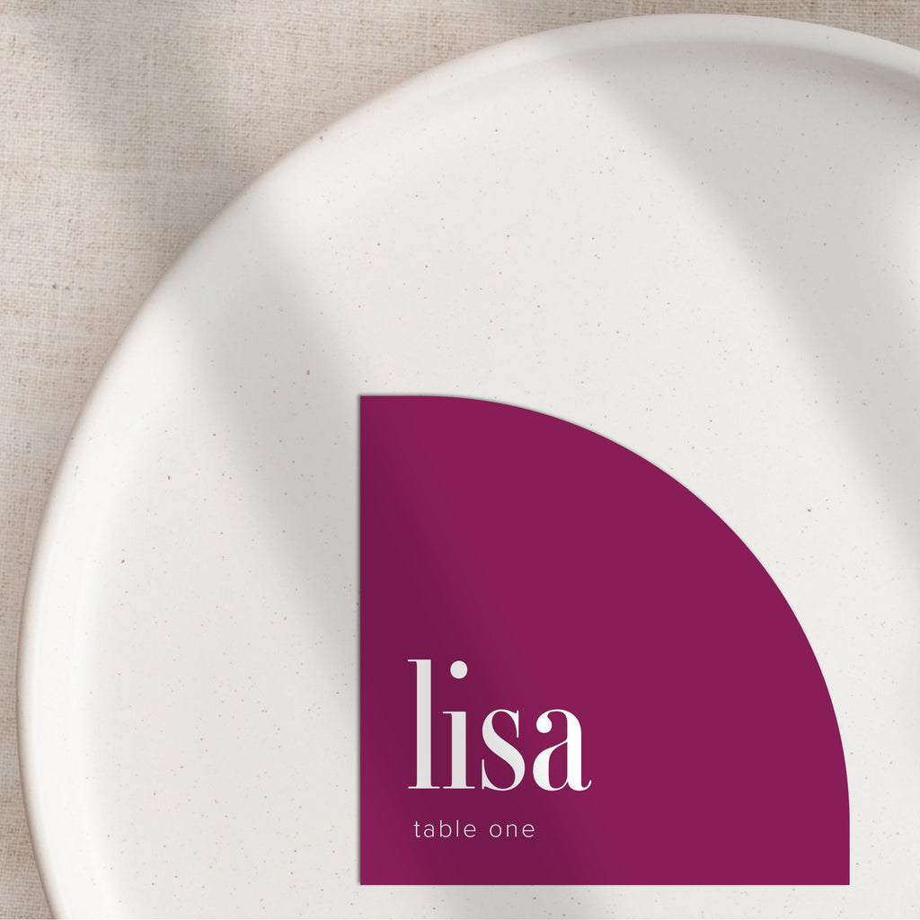 Lisa flat place cards