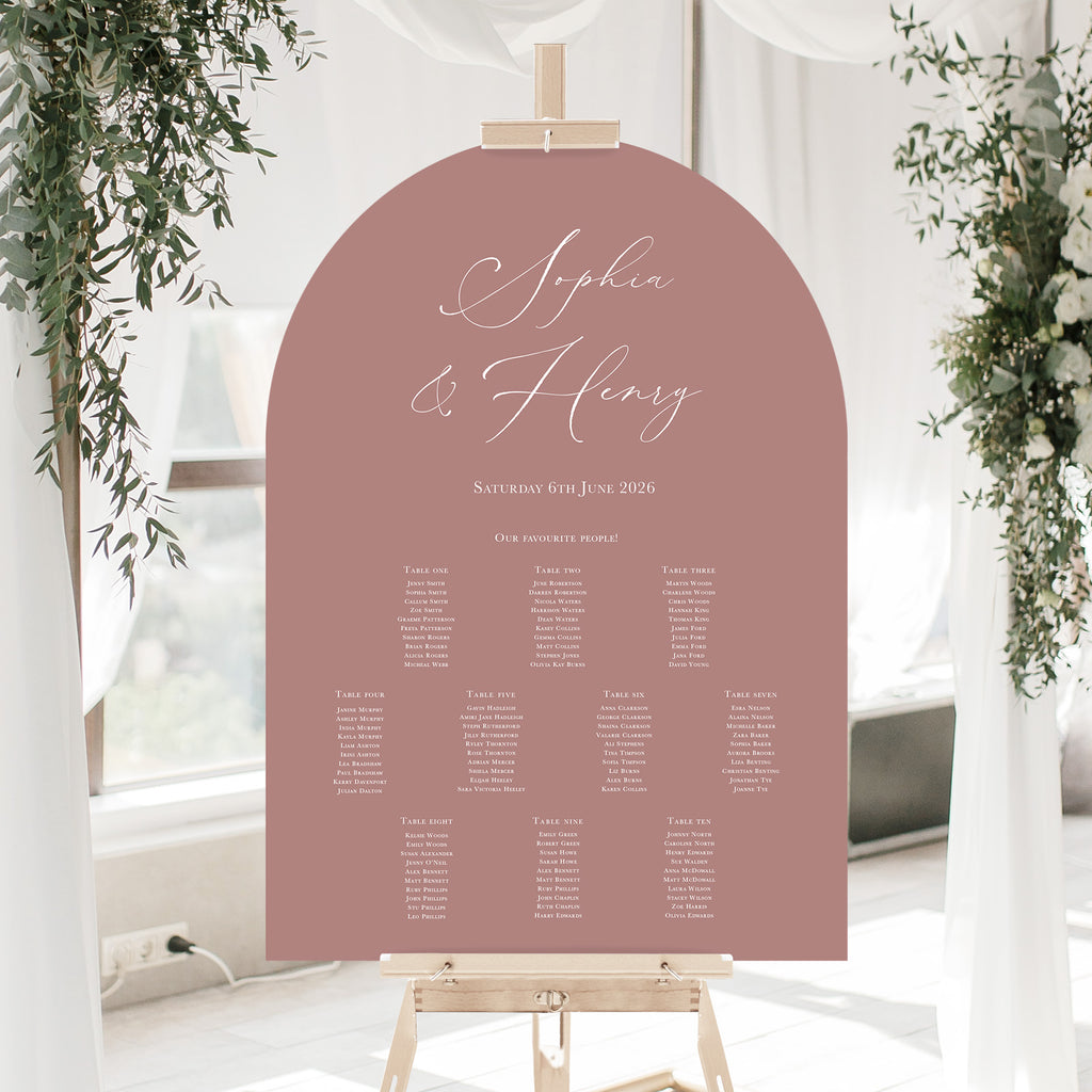 Sophia table plan