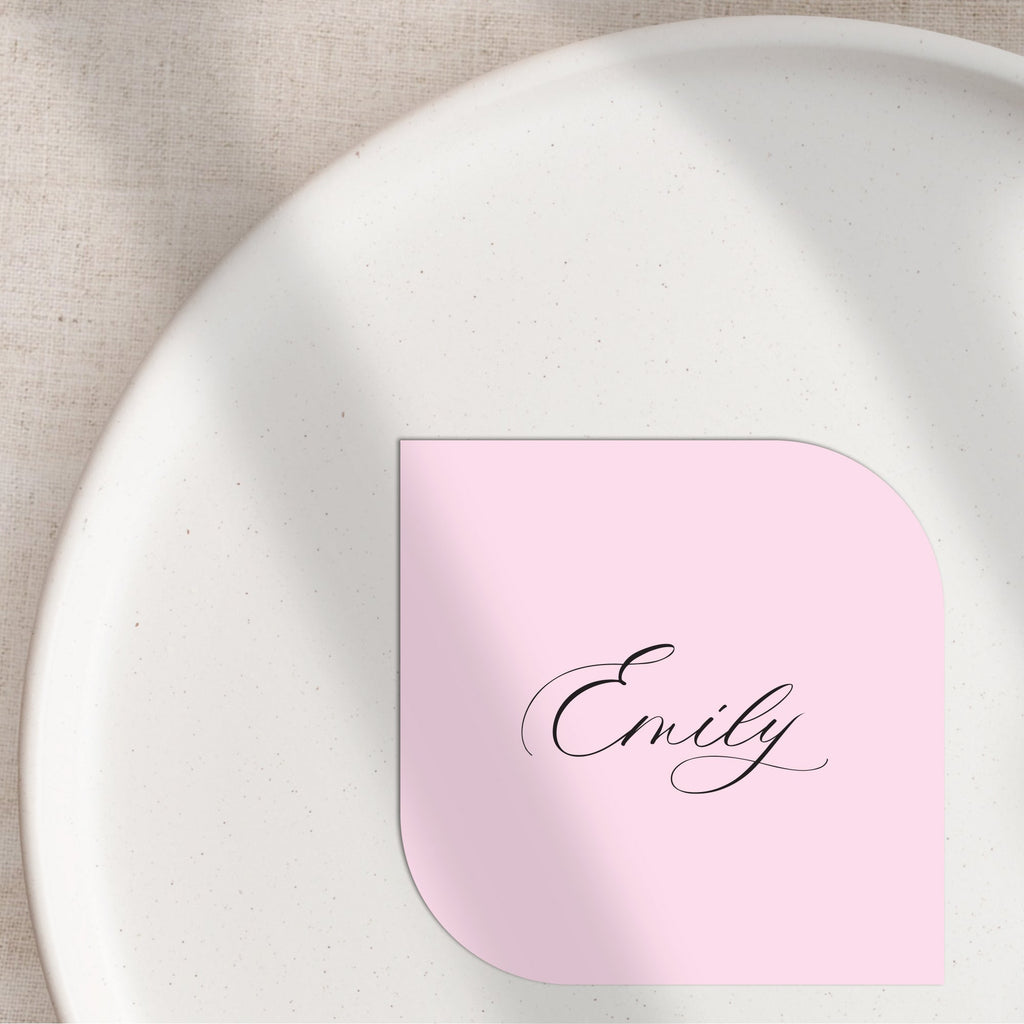 Emily flat place cards