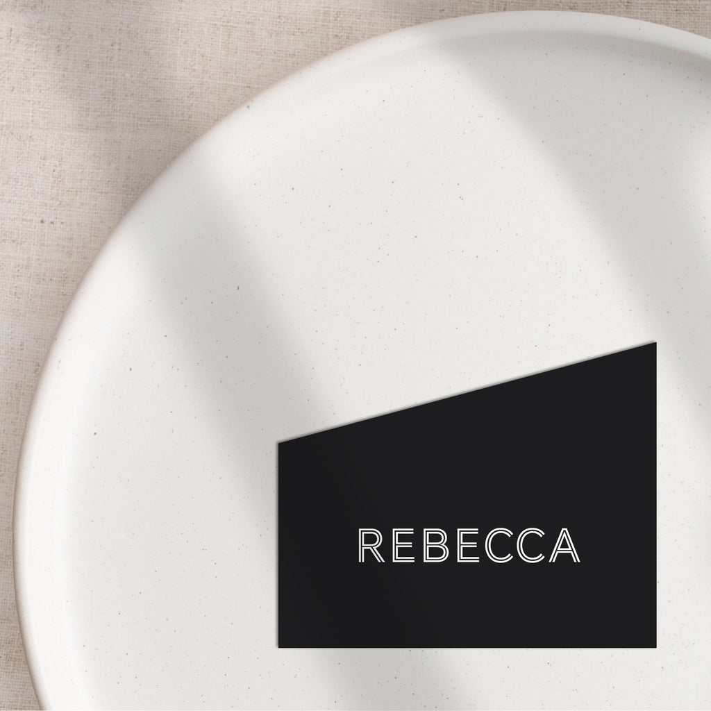 Rebecca flat place cards