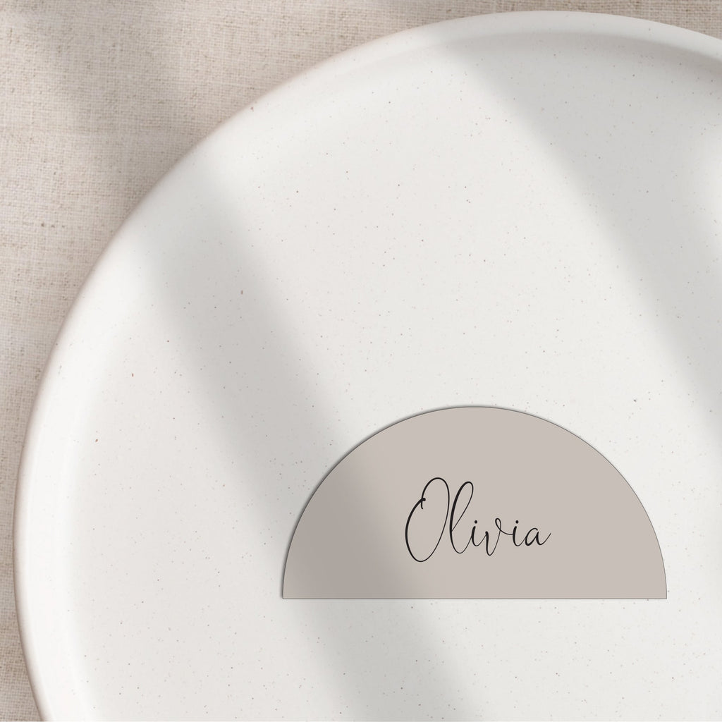 Olivia flat place cards