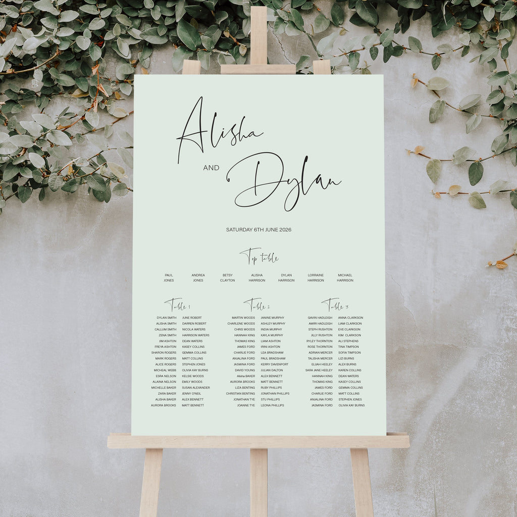 Alisha long table plan