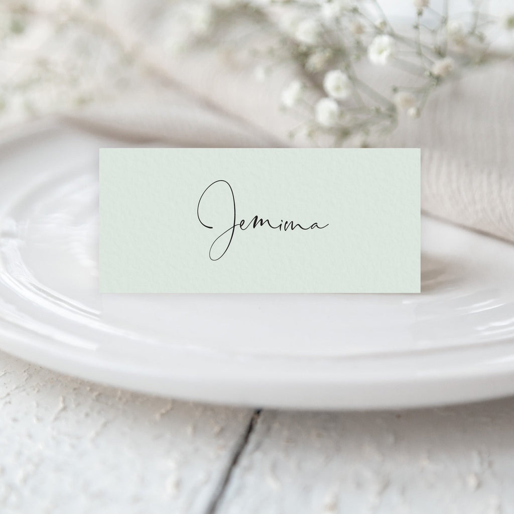 Alisha tentfold place cards