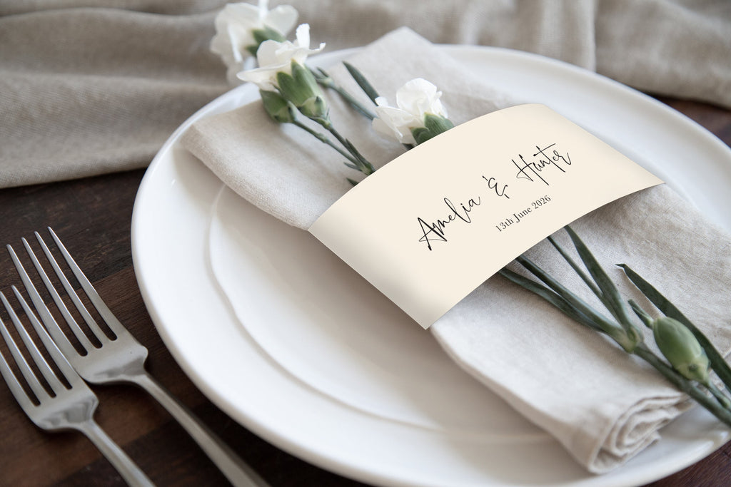 Amelia napkin bands