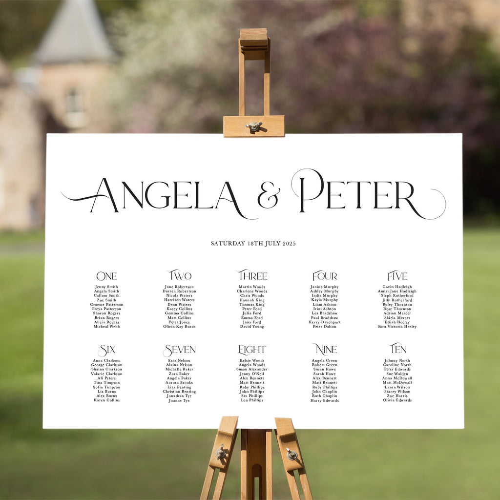 Angela table plan