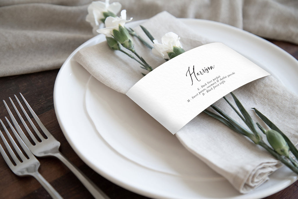 Audrey napkin bands