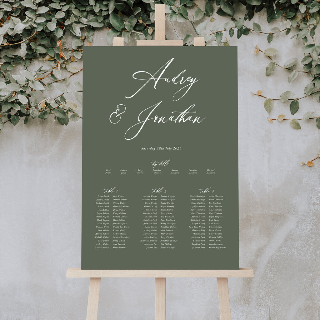 Audrey long table plan