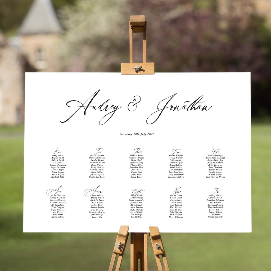 Audrey table plan