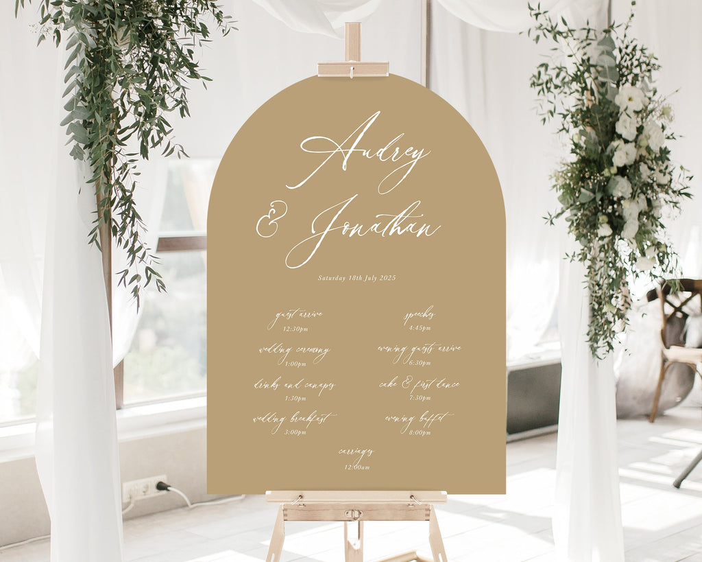 Audrey timeline sign