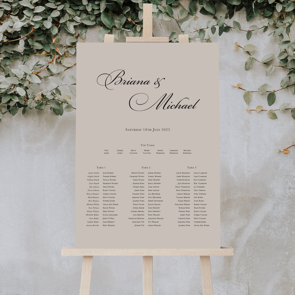 Brianna long table plan