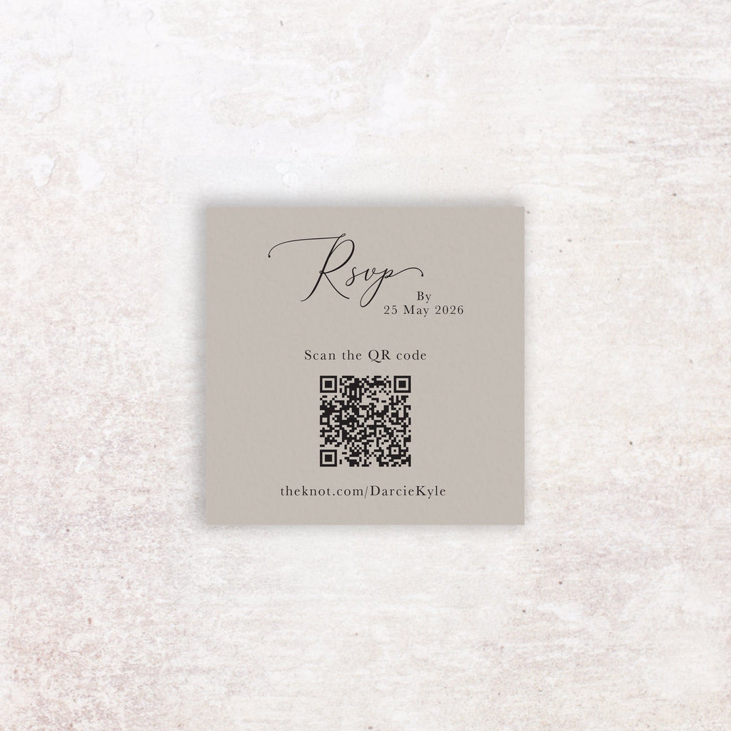 Darcie RSVP QR code card