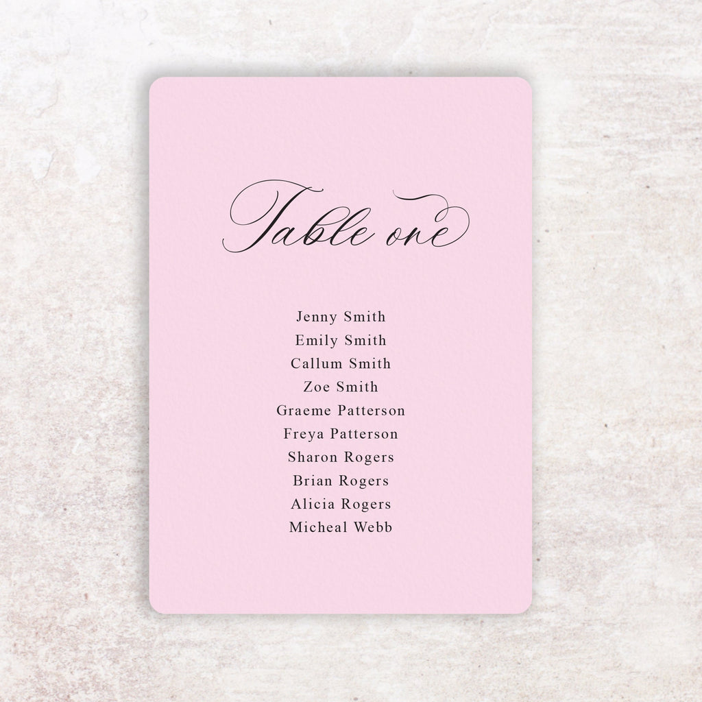 Emily table plan cards