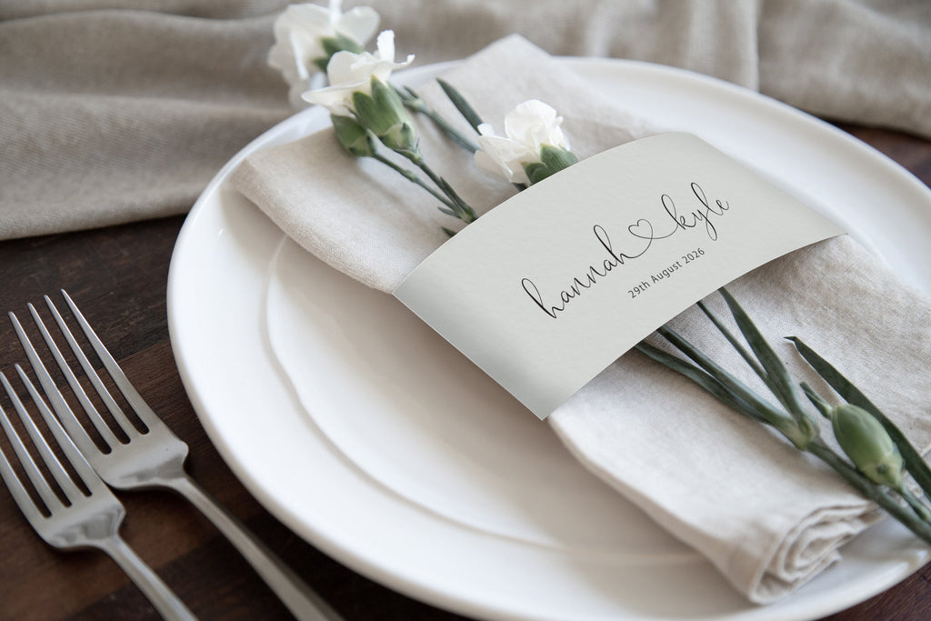 Hannah napkin bands