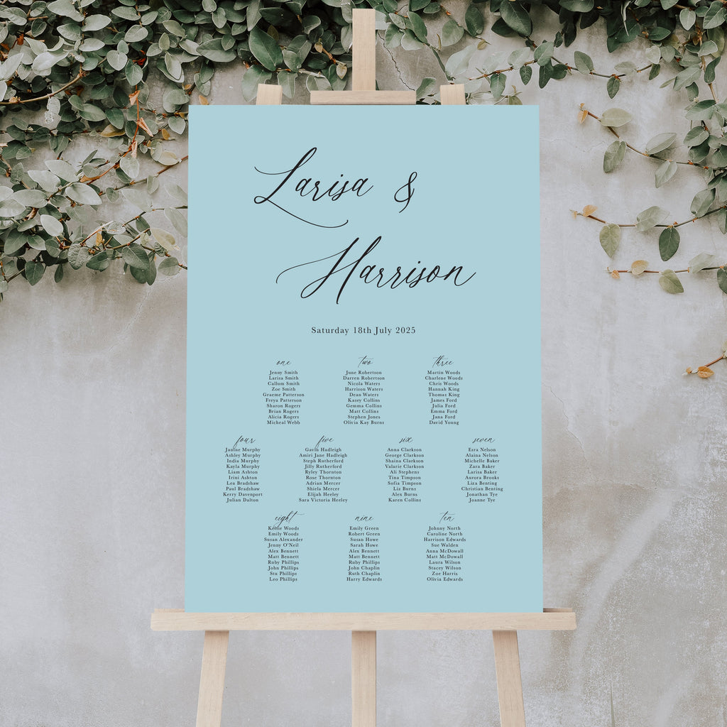 Larisa table plan