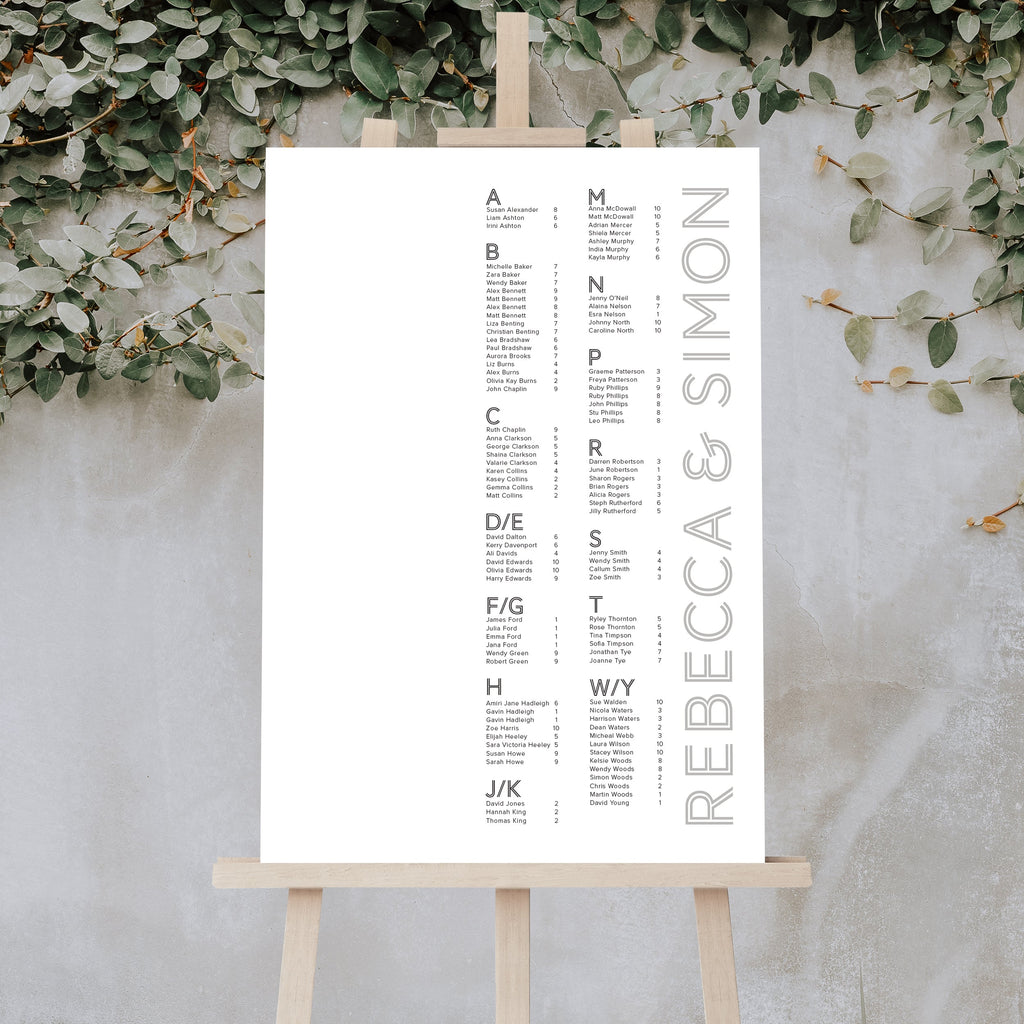 Loveline table plan