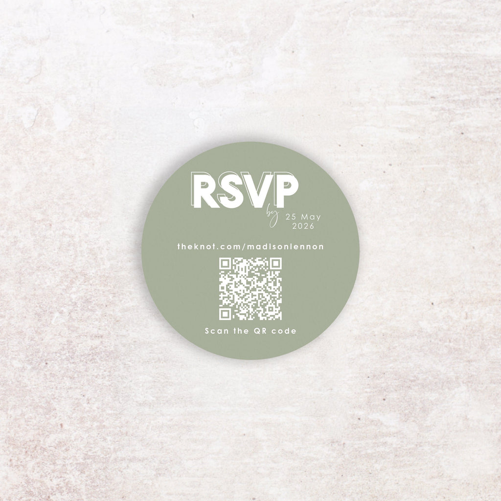 Madison RSVP QR code card