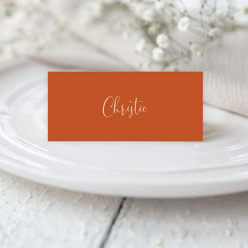 Olivia tentfold place cards