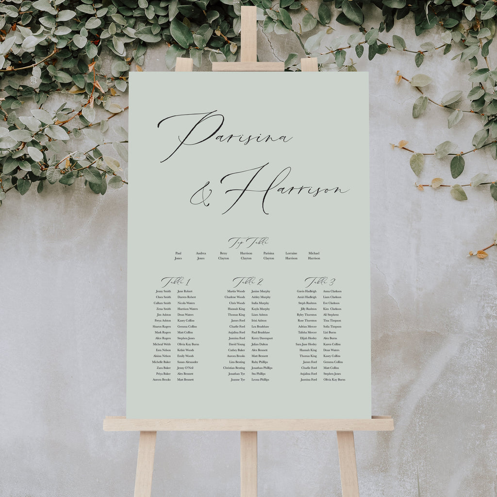 Parisina long table plan