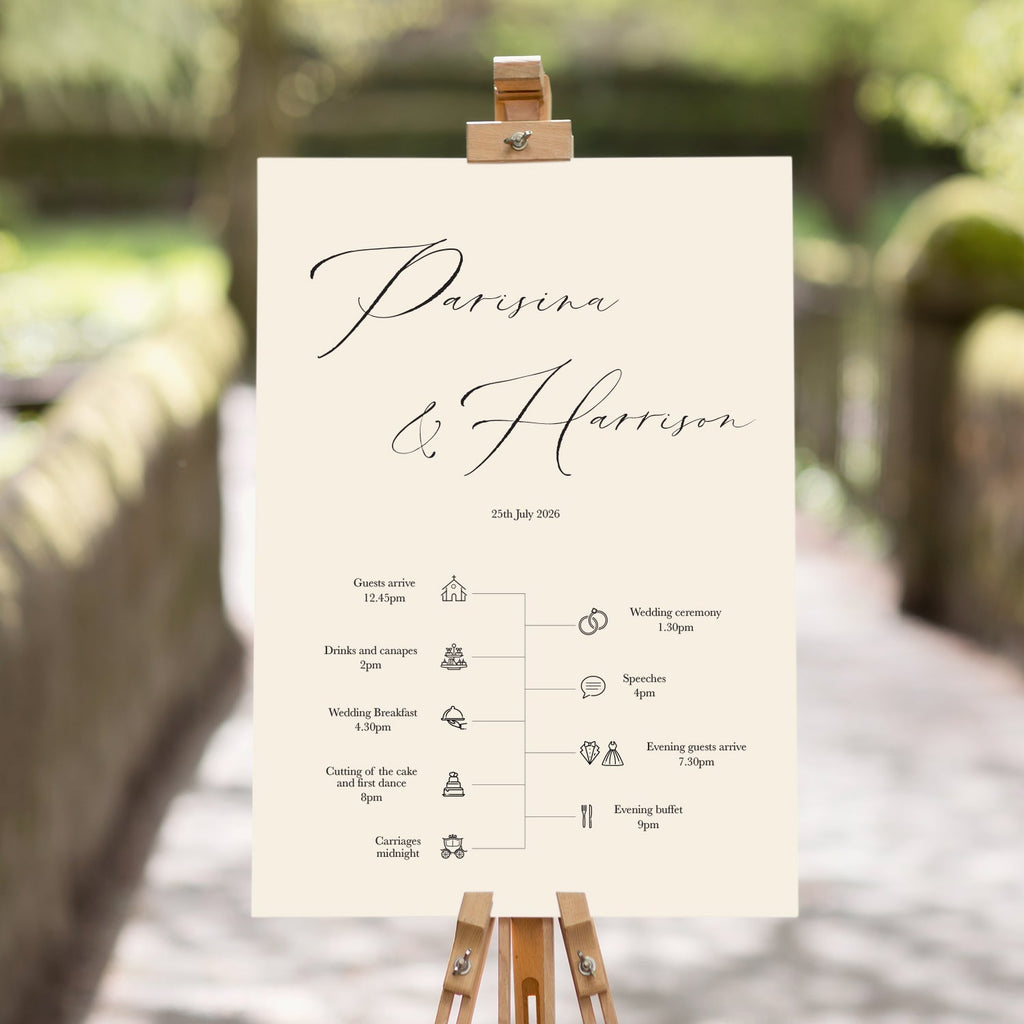 Parisina timeline sign