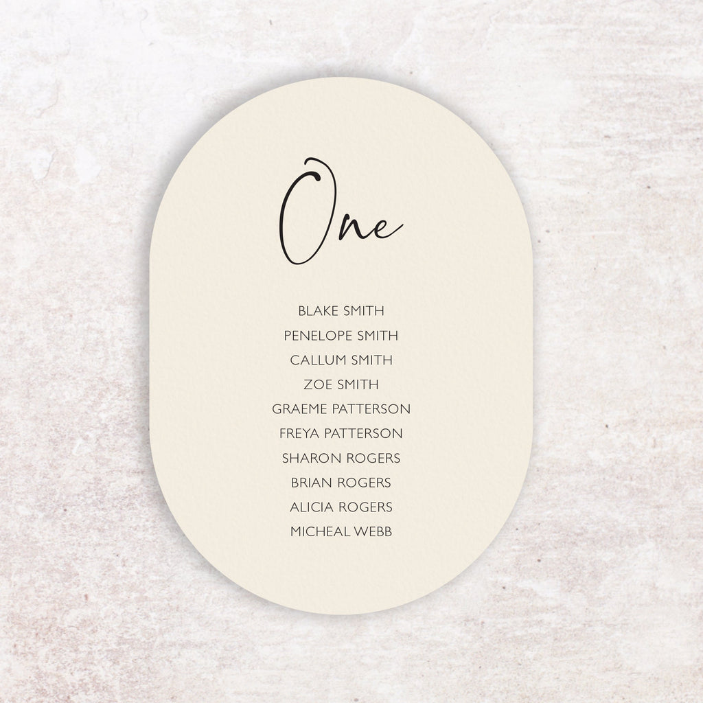 Penelope table plan cards