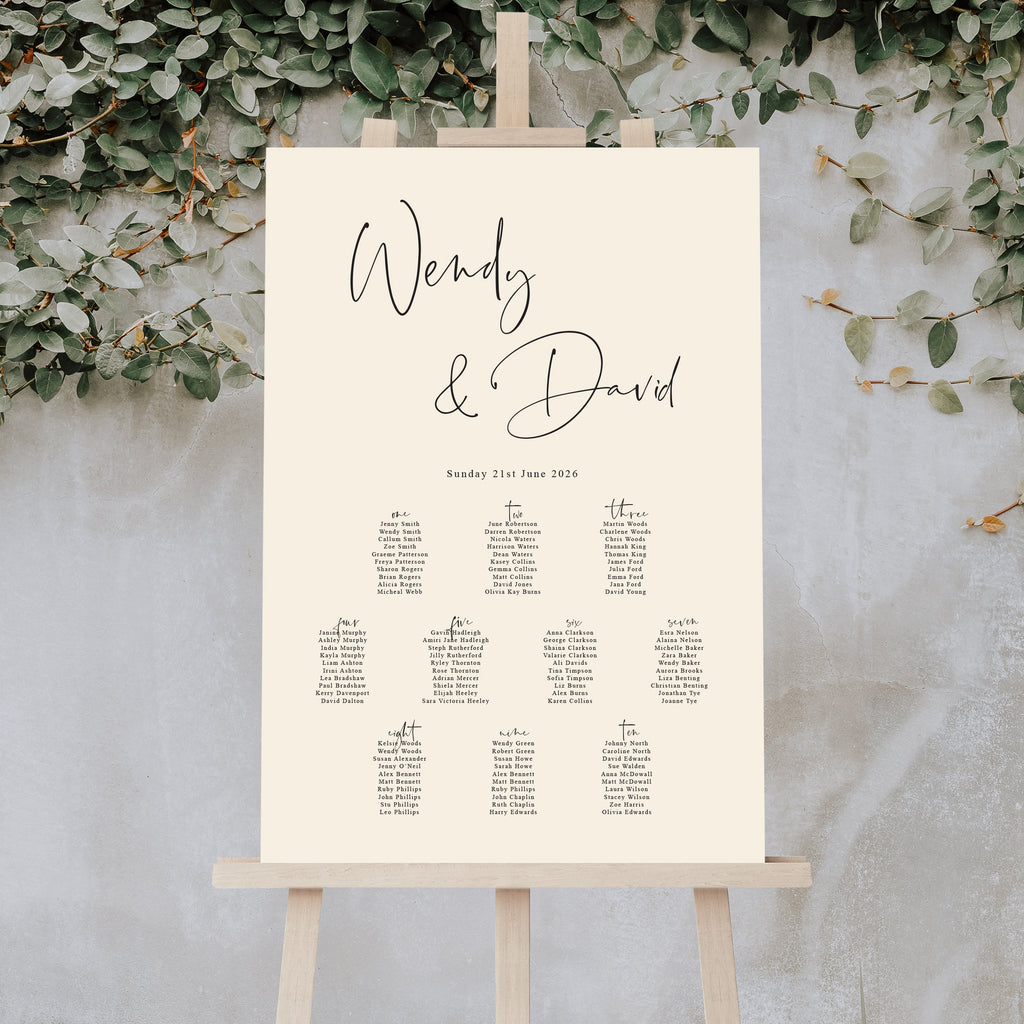 Wendy table plan